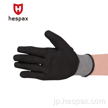 Hespax抗Vibration Impact Cut Cut Mechanic Safety Work Glove